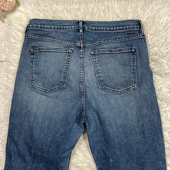 3x1 NYC Authentic Straight Crop Cammi Distressed Hem High Rise Jeans - Picture 13 of 14